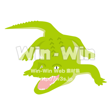 ワニのCG・イラスト素材 W-006420
