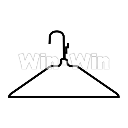 ハンガーのシルエット素材 W-006052