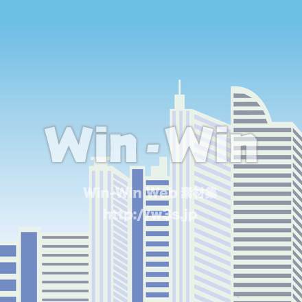 高層ビル群のCG・イラスト素材 W-006091