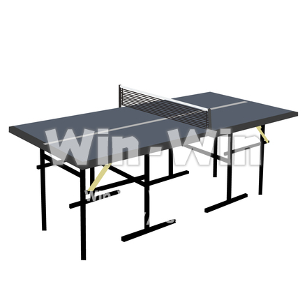 卓球台のCG・イラスト素材 W-006693