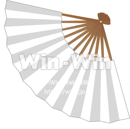 扇子のCG・イラスト素材 W-006883