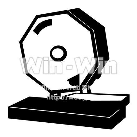 八角抽選器のシルエット素材 W-006044