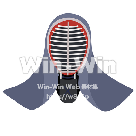 剣道のお面のCG・イラスト素材 W-006692