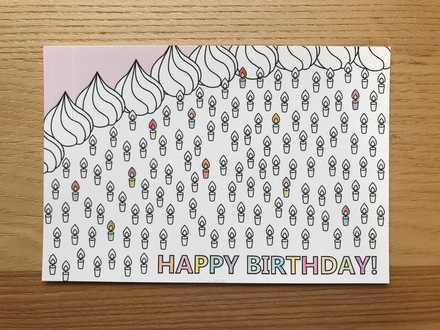 誕生日カード D-006691 のポストカード・DM