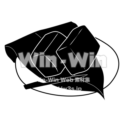 ようかんのシルエット素材 W-006040