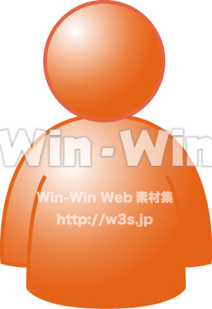 人物アイコンのCG・イラスト素材 W-006576