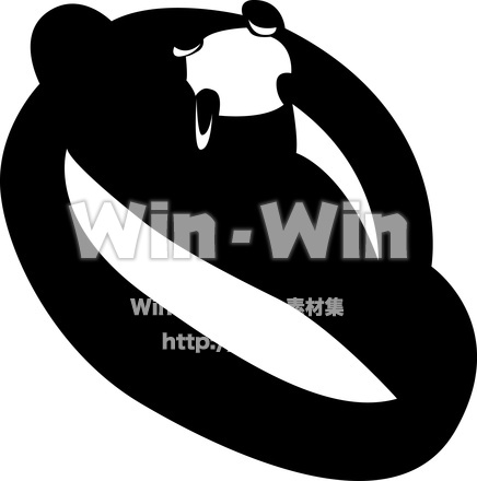 指輪のシルエット素材 W-006473