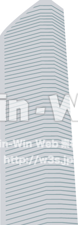 ビルのシルエット素材 W-006623