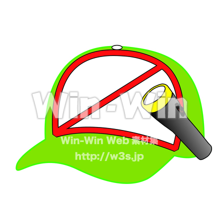 パトロール帽子のCG・イラスト素材 W-006877