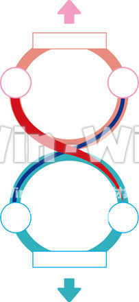 交差イメージ図のCG・イラスト素材 W-007230