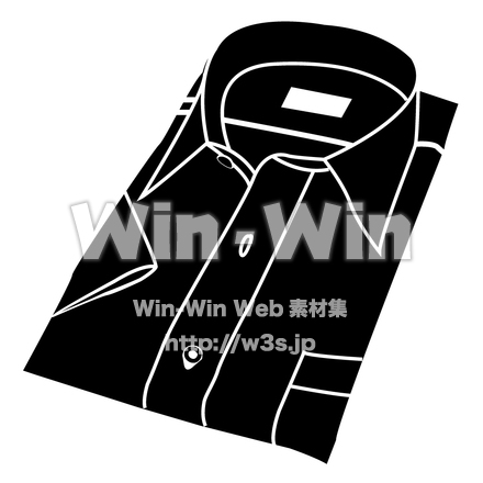 シャツのシルエット素材 W-006051