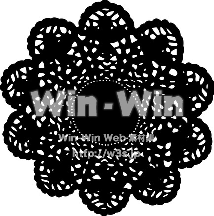 レースのシルエット素材 W-006478