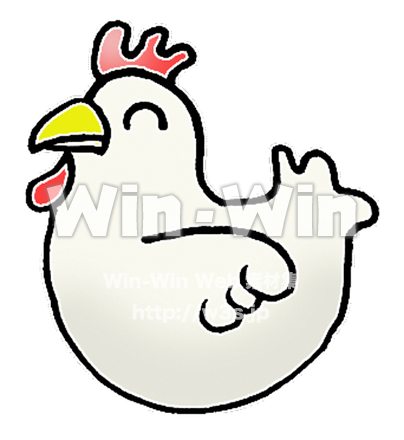にわとりのCG・イラスト素材 W-006633
