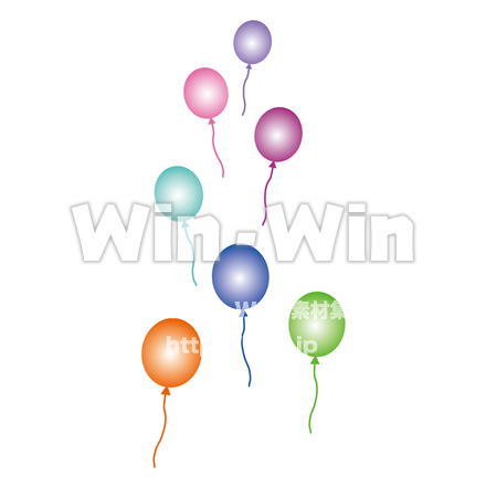 風船のCG・イラスト素材 W-007762