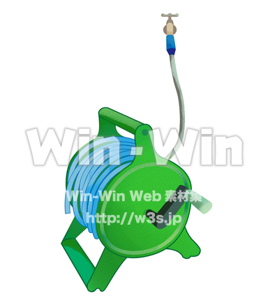 水道からホースのCG・イラスト素材 W-006827