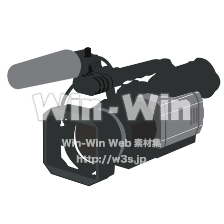 ビデオカメラのCG・イラスト素材 W-006818