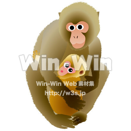 さるのCG・イラスト素材 W-006904