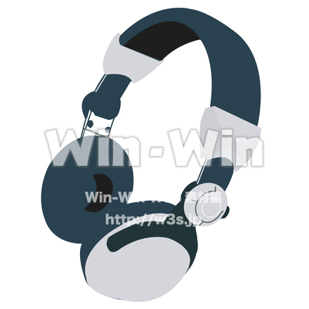 ヘッドフォンのCG・イラスト素材 W-006820