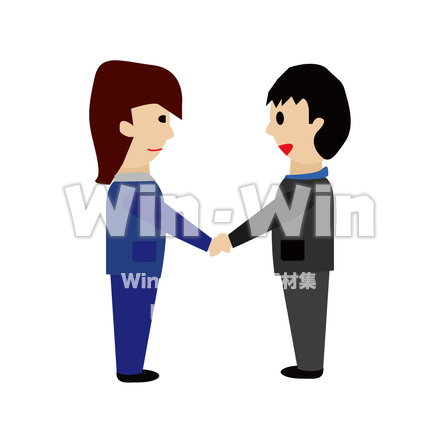 握手のCG・イラスト素材 W-006665