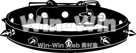 首輪のシルエット素材 W-006548