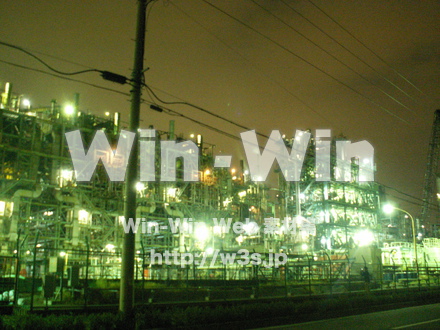 川崎工場夜景の写真素材 W-007521