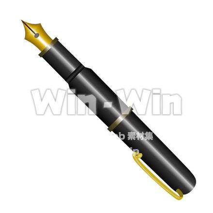 万年筆のCG・イラスト素材 W-006149