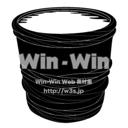 酒樽のシルエット素材 W-006602