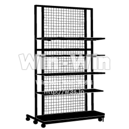 網棚のシルエット素材 W-006097