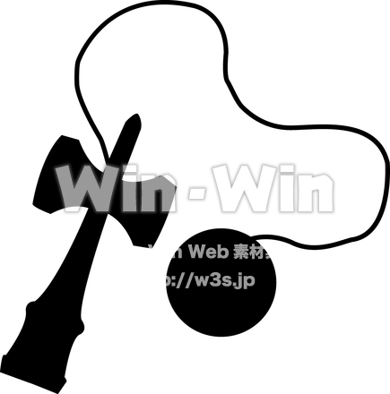 ケンダマのシルエット素材 W-007510