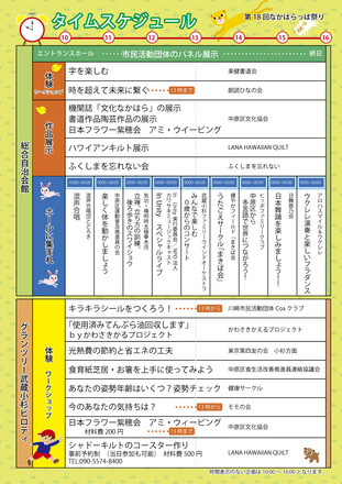 2022年度第18回なかはらっぱ祭りパンフレットp2 D-006444 のパンフレット
