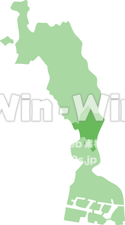 川崎市中原区のCG・イラスト素材 W-007242