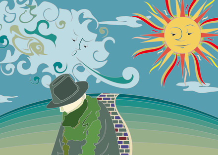 北風と太陽の塗り絵 D-006007 のその他