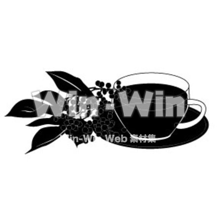 中国茶のシルエット素材 W-006474
