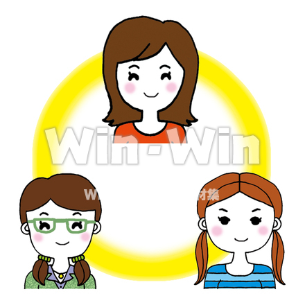 女性のCG・イラスト素材 W-006645