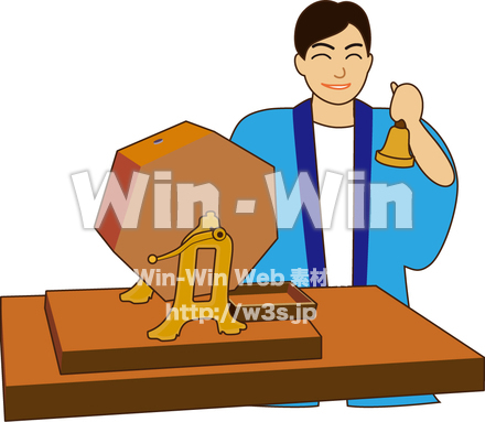 福引きのCG・イラスト素材 W-007258