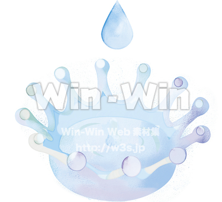 ミルククラウンのCG・イラスト素材 W-007185