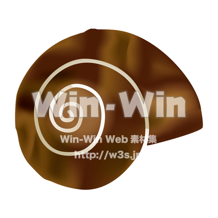 巻貝-その１のCG・イラスト素材 W-006083