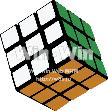 ルービックキューブのCG・イラスト素材 W-006838