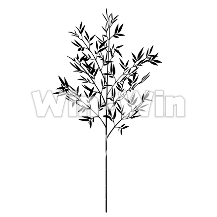 笹のシルエット素材 W-006072