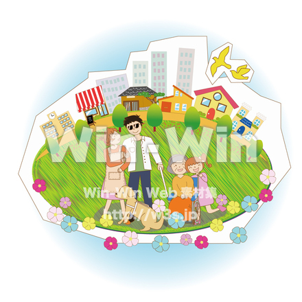 家族のCG・イラスト素材 W-006310