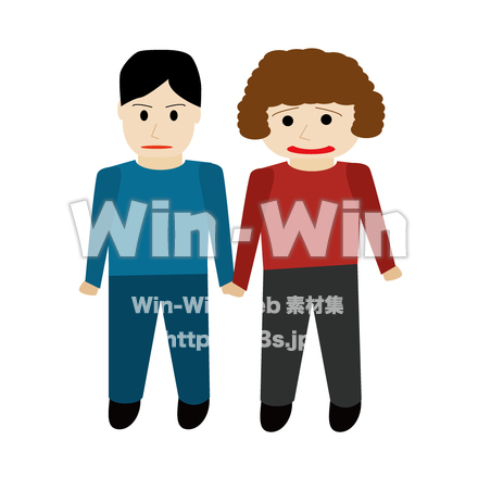 夫婦のCG・イラスト素材 W-006666