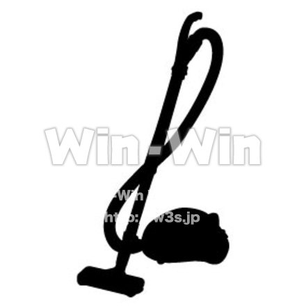 掃除機のシルエット素材 W-006470