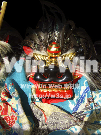 管の獅子舞の写真素材 W-006013