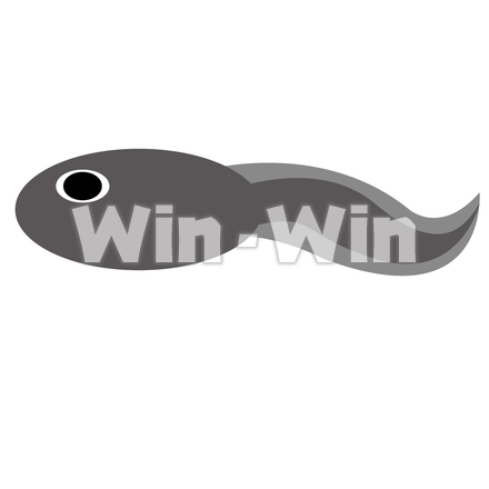 おたまじゃくしのCG・イラスト素材 W-006787