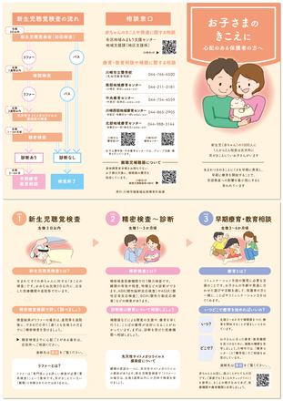 社会福祉法人同愛会 療育 耳の聞こえに心配のある保護者向けチラシ D-006989 のパンフレット
