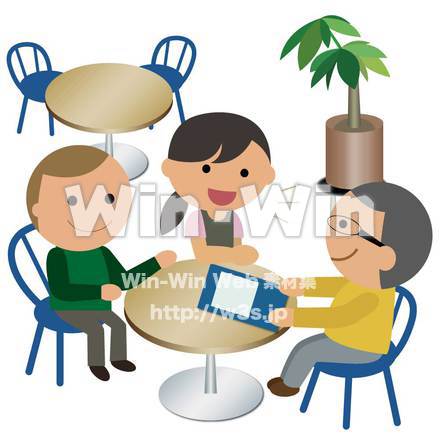 会議中のCG・イラスト素材 W-006082
