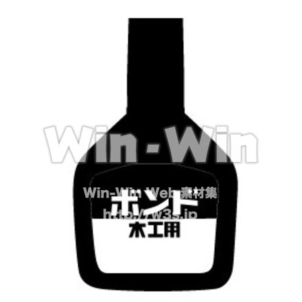 木工用ボンドのシルエット素材 W-006322