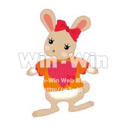 うさぎのCG・イラスト素材 W-006002