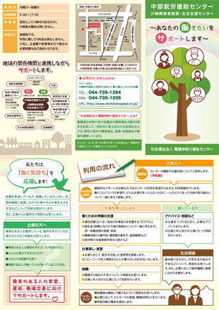 巻き三つ折りパンフレット D-006524 のパンフレット