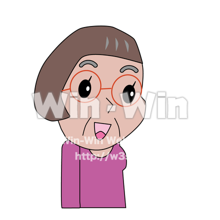 おばあさんのCG・イラスト素材 W-007333